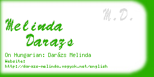 melinda darazs business card
